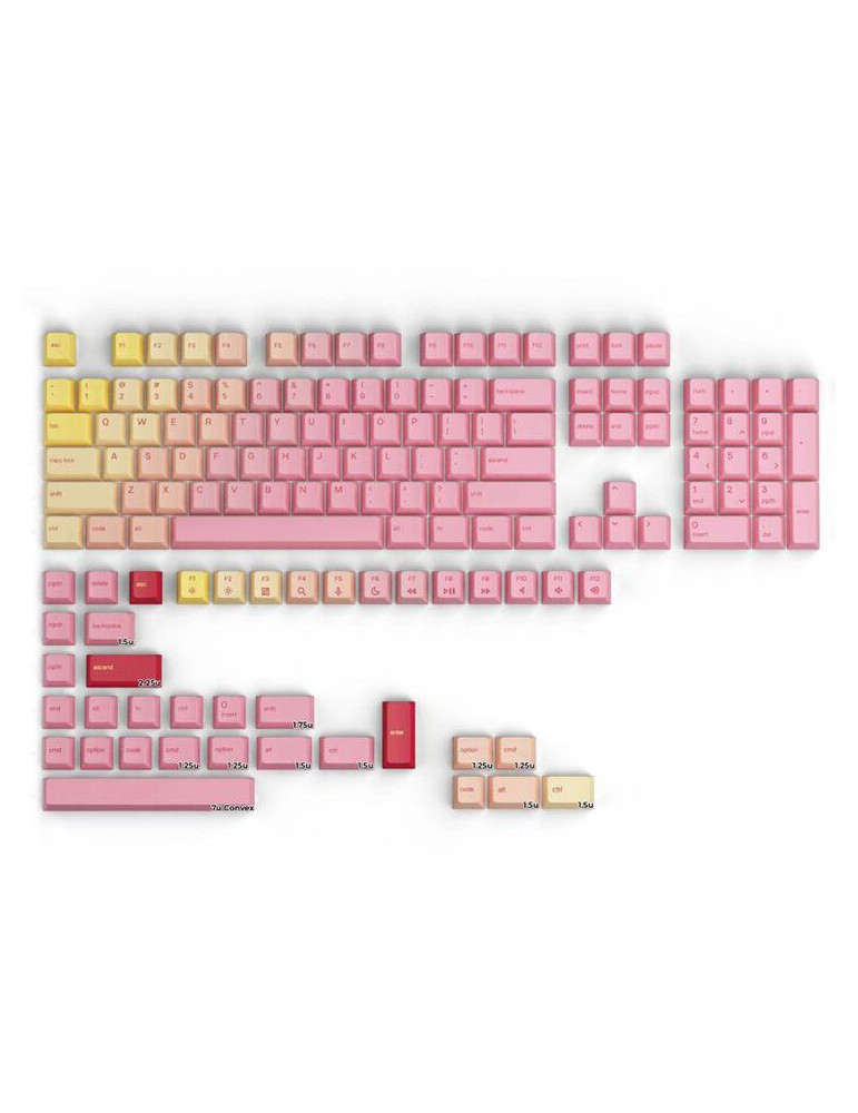 Капачки за механична клавиатура Glorious GPBT Keycaps - Pink Grapefruit - GLO-KC-GPBT-PG