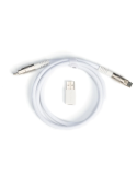 Кабел за клавиатура Keychron Double-Sleeved Geek USB-C - USB-C, White - Cab-20