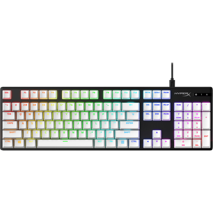 Капачки за механична клавиатура HyperX Full key Set Keycaps - PBT (White) - 519Т5АА#ABA