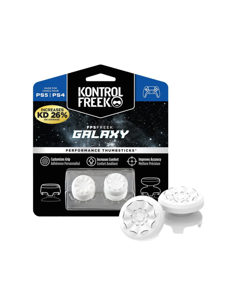 Аксесоар KontrolFreek Performance Thumbsticks FPS Freak Galaxy White - 2807-PS5 W/W