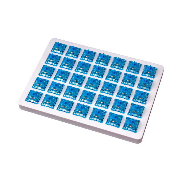 Суичове за механична клавиатура Keychron Gateron Phantom Blue Switch, Комплект 35 броя - Z112