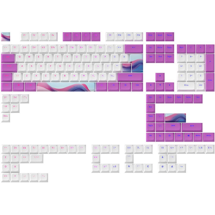 Капачки за механична клавиатура Dark Project - Candy K PBT - ANSI ; ISO - KS-1090