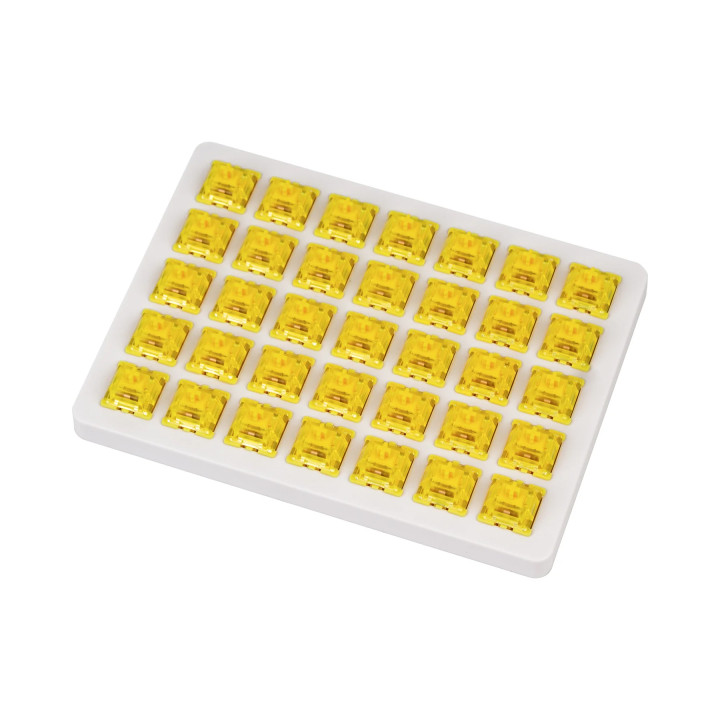 Суичове за механична клавиатура Keychron Gateron Phantom Yellow Switch, Комплект 35 броя - Z114
