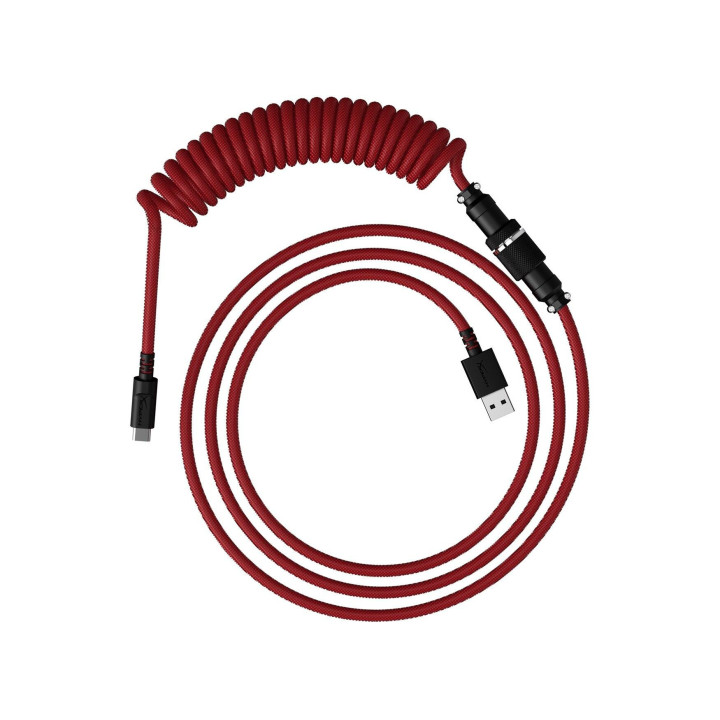 Кабел за клавиатура HyperX Coiled Cable USB-C Red-Black - 6J677AA