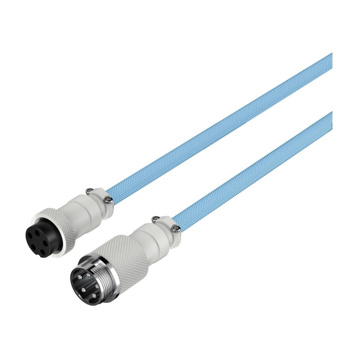 Кабел за клавиатура HyperX Coiled Cable USB-C Light Blue-White - 6J680AA