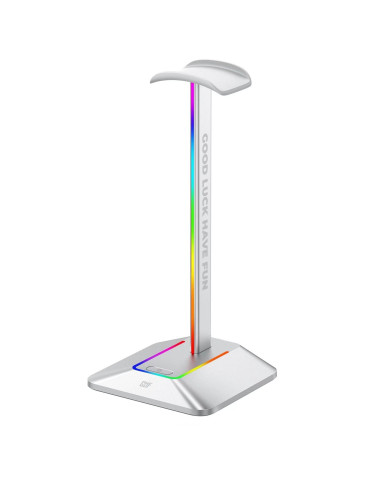 Поставка за слушалки FragON 2U RGB - Бял - FGLHH22WTWTR2URGB