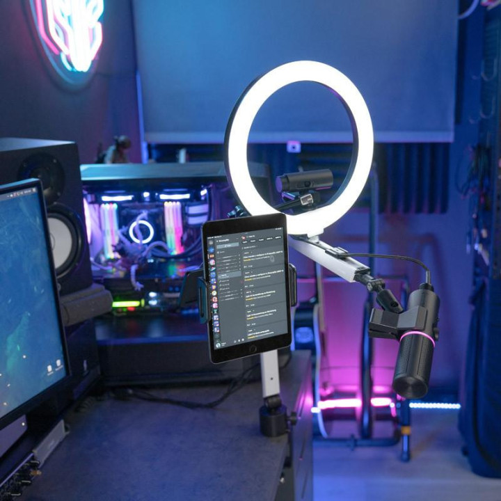 Стойка за микрофон Streamplify Mount Arm, Бяла - TVSP-018