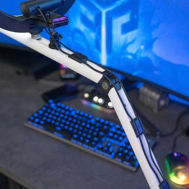 Стойка за микрофон Streamplify Mount Arm, Бяла - TVSP-018