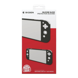 Силиконов защитен калъф Big Ben Silicon Glove, черен (Nintendo Switch OLED) - SWITCHOGLOVEBLACK