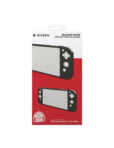 Силиконов защитен калъф Big Ben Silicon Glove, черен (Nintendo Switch OLED) - SWITCHOGLOVEBLACK