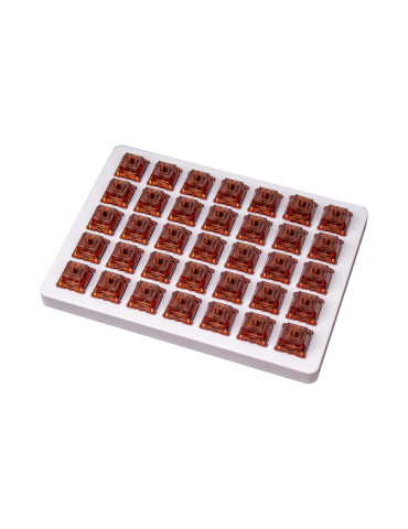 Суичове за механична клавиатура Keychron Gateron Phantom Brown Switch, Комплект 35 броя - Z113