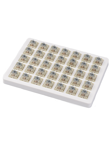 Суичове за механична клавиатура Keychron Cherry MX, Silver, RGB, Switch Set 35 броя - Z47