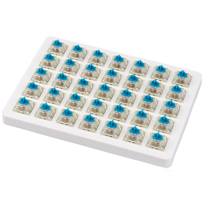 Суичове за механична клавиатура Keychron Cherry MX, Blue, RGB, Switch Set 35 броя - Z45