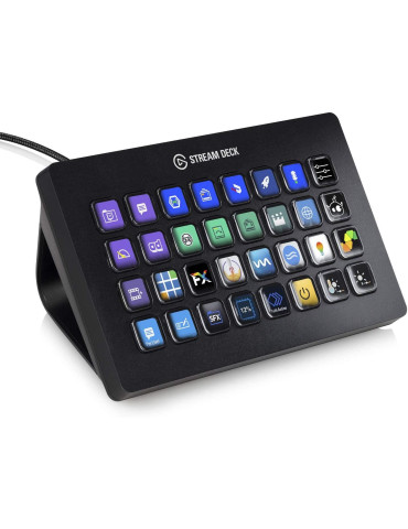 Контролер Elgato Stream Deck, 32 LCD бутона, черен - 10GAT9901
