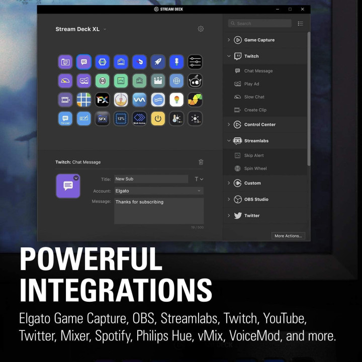 Контролер Elgato Stream Deck, 32 LCD бутона, черен - 10GAT9901
