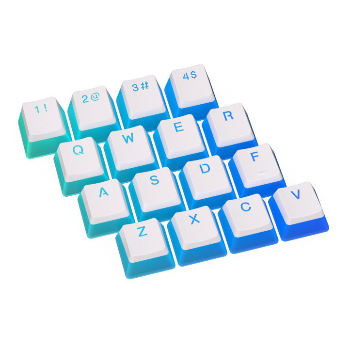 Капачки за механична клавиатура ENDORFY - 124 бр PBT - Onyx White - EY0E003