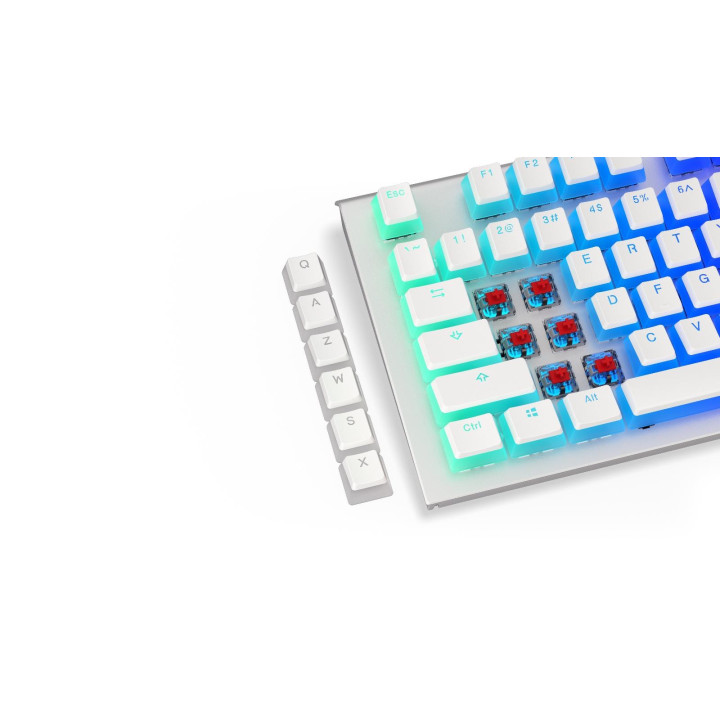 Капачки за механична клавиатура ENDORFY - 124 бр PBT - Onyx White - EY0E003