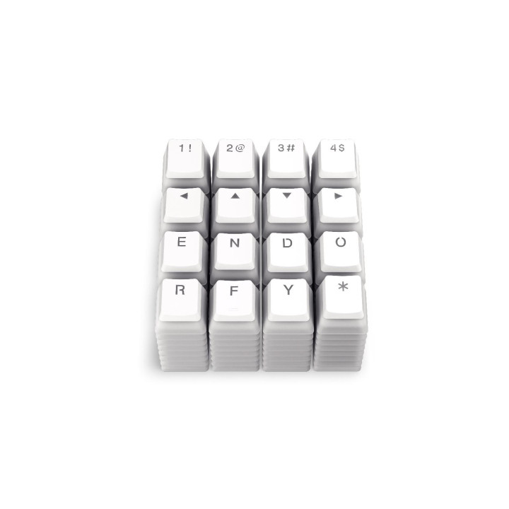 Капачки за механична клавиатура ENDORFY - 124 бр PBT - Onyx White - EY0E003
