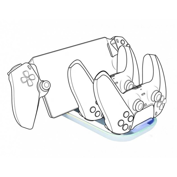 Зарядна станция Nacon, За DualSense падове и Playstation Portal - PS5TRIPLECHARGER