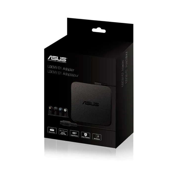 Адаптер/Зарядно за лаптоп Asus Adapter U90W multi tips charger, Black - 90XB014N-MPW0P0