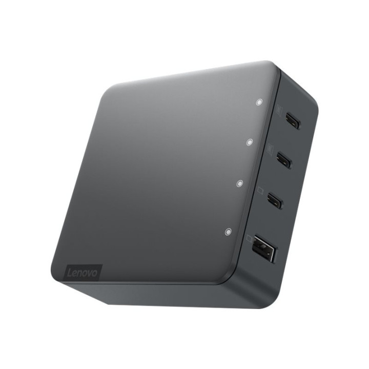 Многопортов хъб за зареждане Lenovo Go 130W Multi-Port Charger, 4 output connectors (USB, 3 x USB-C) - G0A6130WEU
