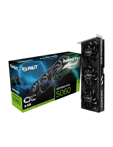 Видео карта Palit GeForce RTX 5060 Infinity  3 OC 8GB GDDR7, 128bit - NE75060T19P1-GB2063S