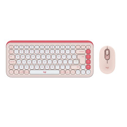 Комплект клавиатура с мишка Logitech Pop Icon Combo - Rose - US INT'L - BT - N/A - INTNL-973 - 920-013142