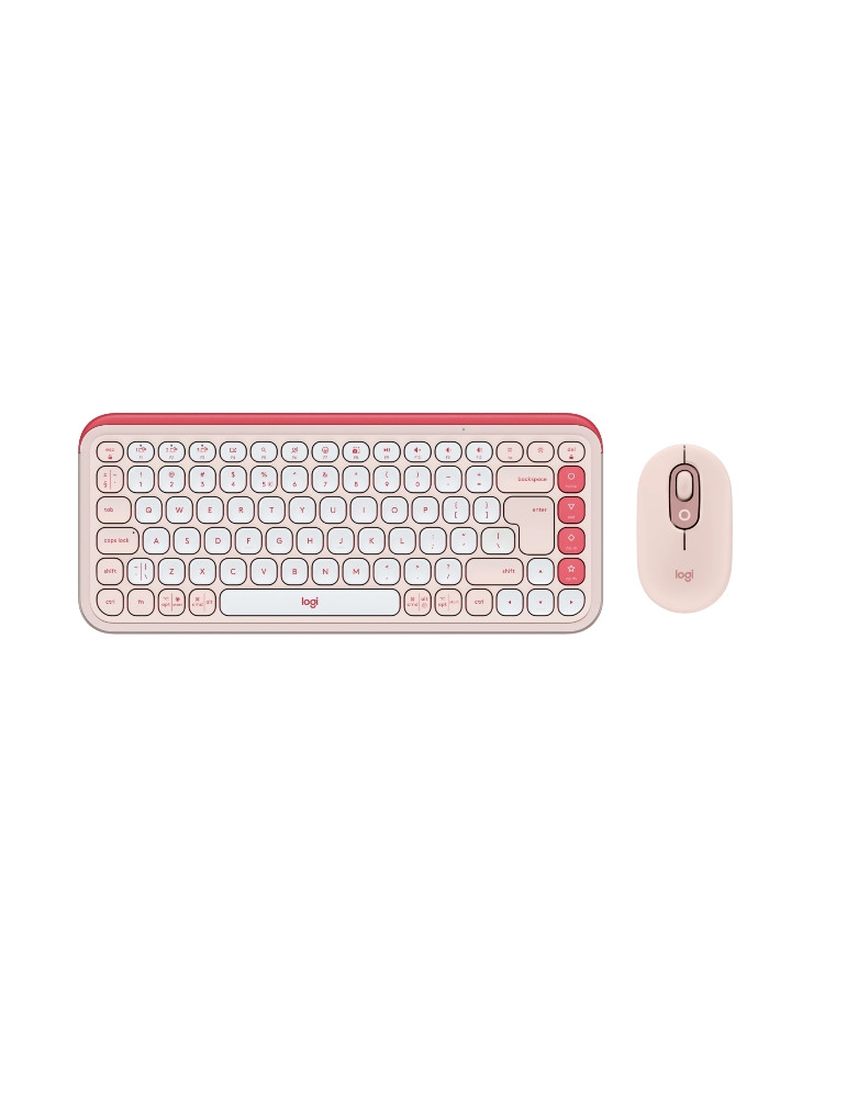 Комплект клавиатура с мишка Logitech Pop Icon Combo - Rose - US INT'L - BT - N/A - INTNL-973 - 920-013142