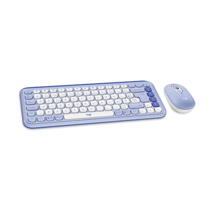 Комплект клавиатура с мишка Logitech Pop Icon Combo - Lilac - US INT'L - INTNL-973 - 920-013078
