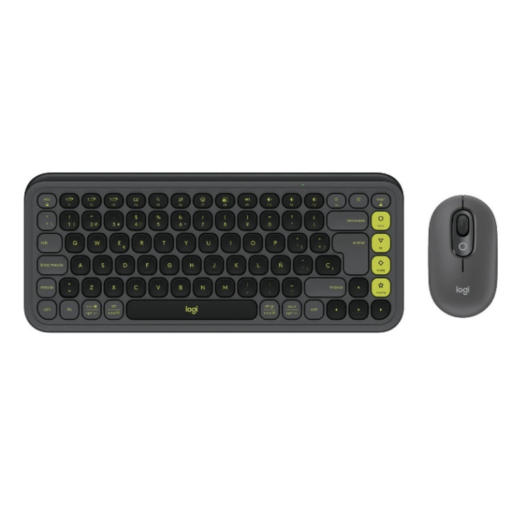Комплект клавиатура с мишка Logitech Pop Icon Combo - Graphite - US INT'L - BT - N/A - INTNL-973 - 920-013140