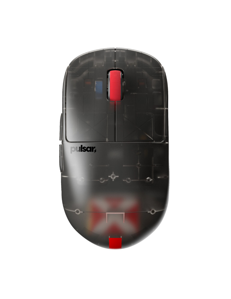 Професионална безжична геймърска мишка Pulsar X2H Mini Clear Black [LTD 3000] - 1K - PX2H1CB