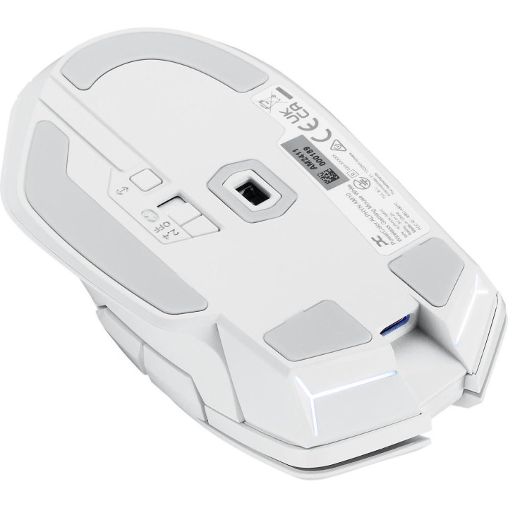 Безжична геймърска мишка PowerColor ALPHYN AM10, White - 2U1-G000041001