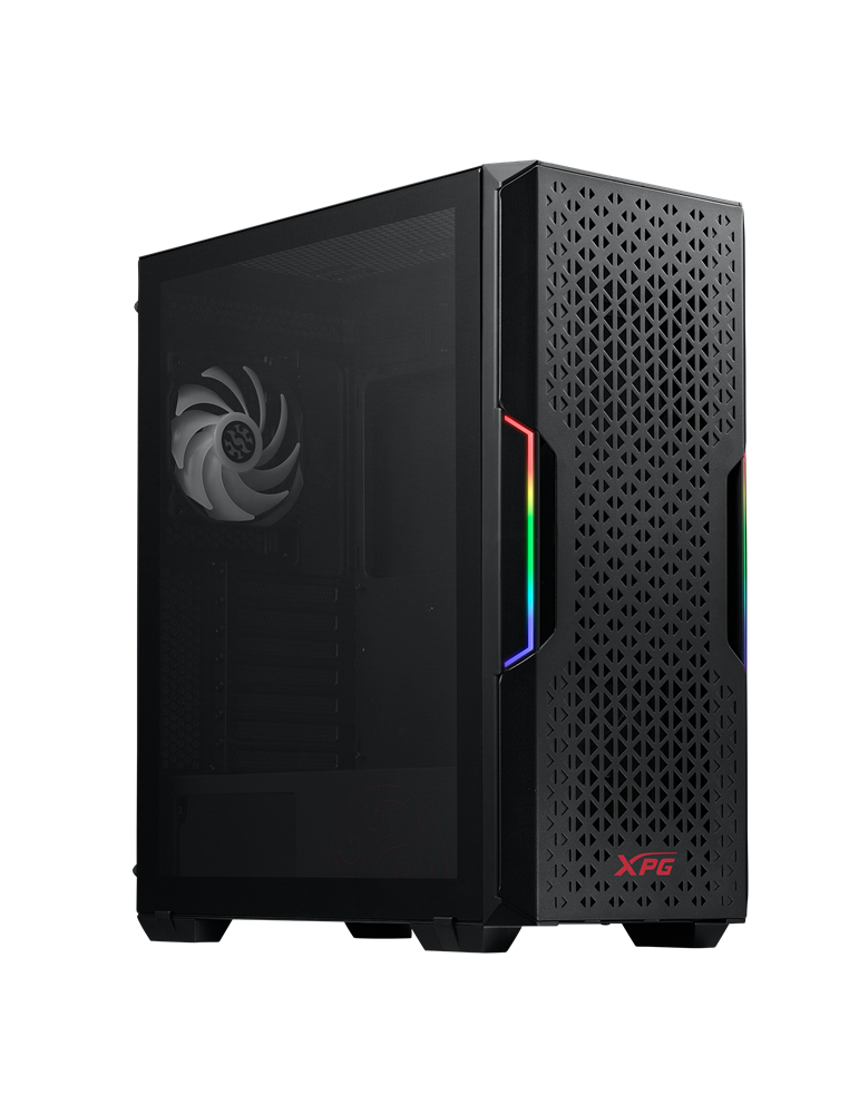 Геймърски компютър ION XPG STARKER AIR BLACK с процесор AMD Ryzen 5 7600X, MSI RTX 4060 VENTUS 2X BLACK 8G OC, RAM памет Kingston 32GB(2x16GB) DDR5 5600MHz DDR5 и SSD диск 1TB SSD Gen 4