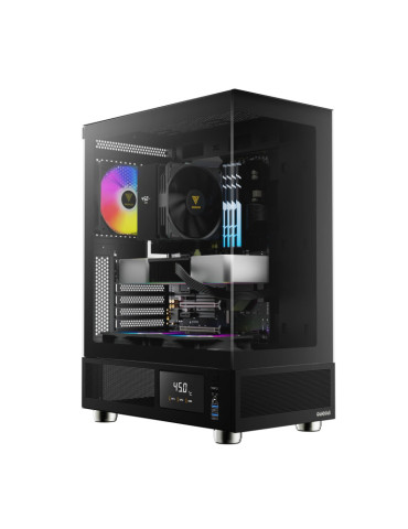 Геймърски компютър ION ATLAS E1 Black ARGB, с процесор AMD Ryzen 5 9600X, видео карта RTX 5060 Ti Infinity 3 OC 16GB GDDR7, RAM 32GB(2x16GB) DDR5 6000MHz THOR RGB, SSD диск 1TB M.2 NVMe
