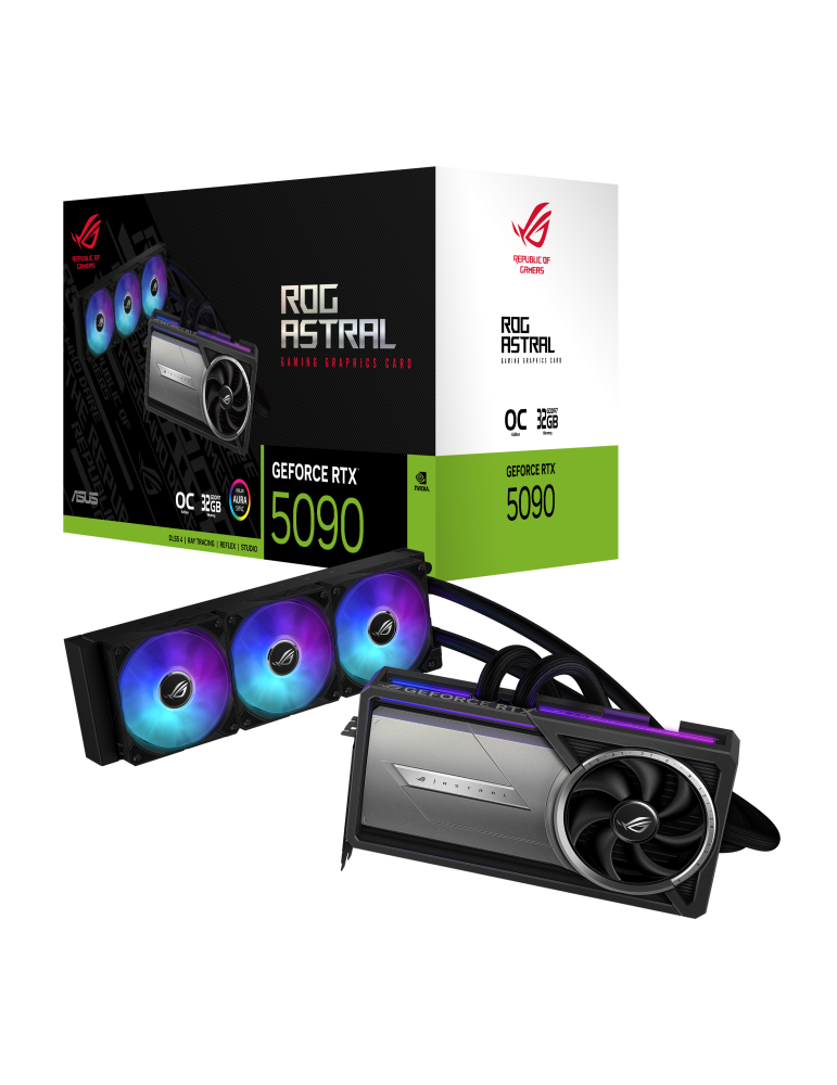 Видео карта Asus ROG Astral LC GeForce RTX 5090 OC 32GB GDDR7 - 90YV0LW2-M0NA00