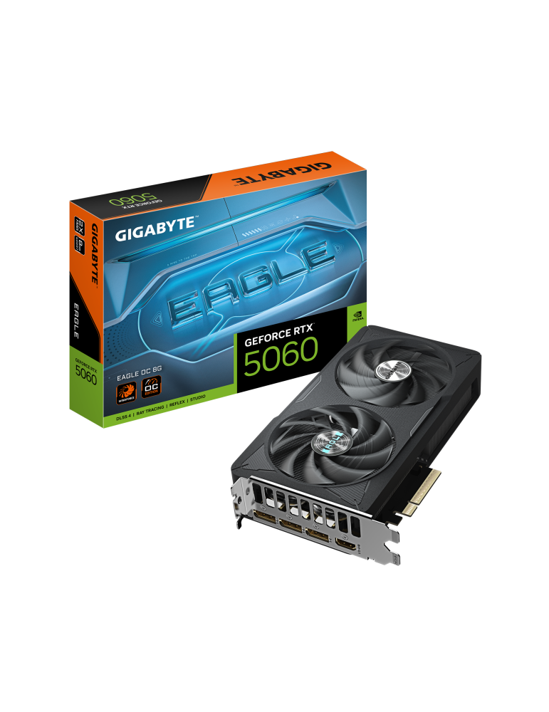 Видео карта Gigabyte GeForce RTX 5060 EAGLE OC 8GB GDDR7 - GV-N5060EAGLE OC-8GD