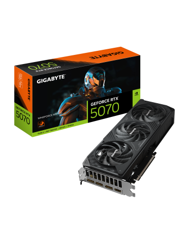 Видео карта Gigabyte GeForce RTX 5070 WINDFORCE SFF 12GB GDDR7 - GV-N5070WF3-12GD