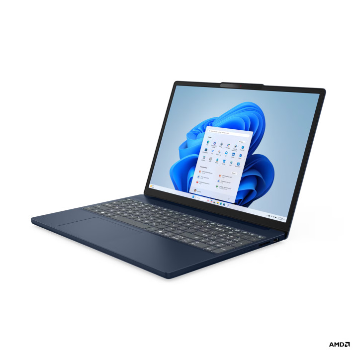 Лаптоп Lenovo IdeaPad 3 Slim 15, AMD Ryzen 7 8840HS, 15.3" WUXGA IPS 300nits Anti-glare, 16GB RAM, 512GB SSD, Integrated AMD Radeon 780M Graphics - 83KA002CBM