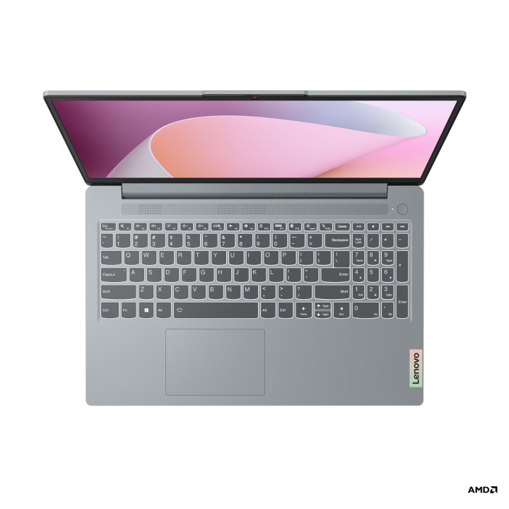 Лаптоп Lenovo IdeaPad 3 Slim 15, AMD Ryzen 5 7430U, 15.6" FHD AG, 16GB RAM, 512GB SSD, Integrated AMD Radeon Graphics - 82XM00HNBM