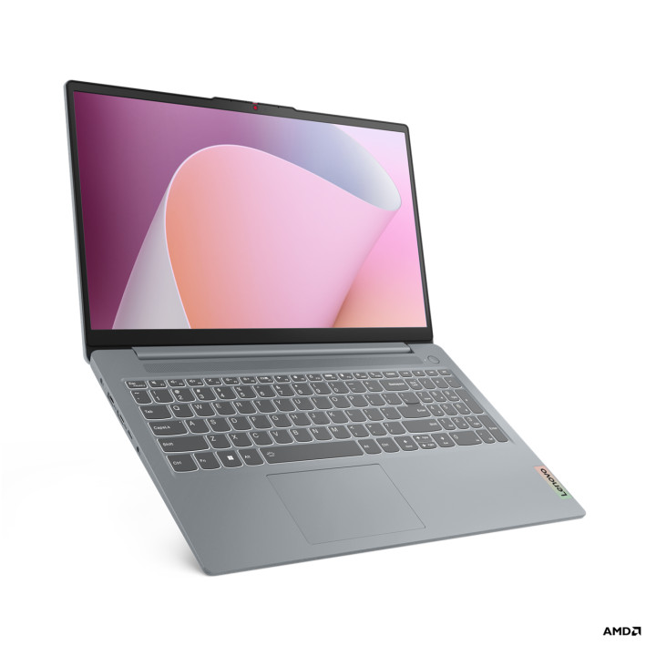 Лаптоп Lenovo IdeaPad 3 Slim 15, AMD Ryzen 5 7430U, 15.6" FHD AG, 16GB RAM, 512GB SSD, Integrated AMD Radeon Graphics - 82XM00HNBM
