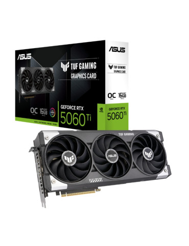 Видео карта Asus TUF Gaming GeForce RTX 5060 Ti 16GB GDDR7 OC, 128bit - TUF-RTX5060TI-O16G-GAMING