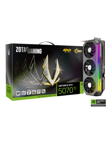 Видео карта ZOTAC GAMING RTX 5070 TI AMP Extreme INFINITY 16GB GDDR7, 256bit - ZT-B50710B-10P