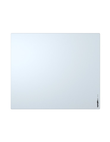 Професионален стъклен геймърски пад за мишка Superglide Superglide Pad v2 XL White - 490 x 420 mm - SGPXLW2