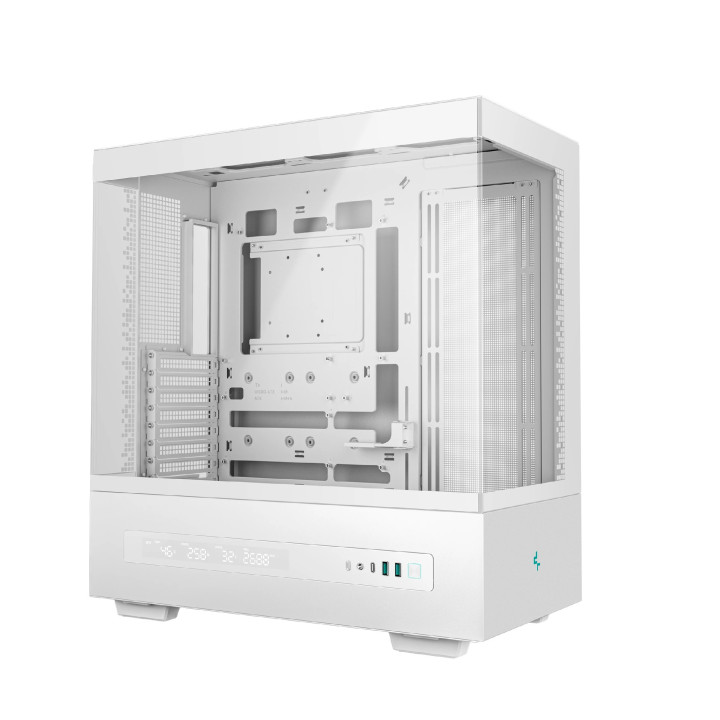 Кутия за компютър DeepCool CH690 DIGITAL White, ATX - R-CH690-WHNNA0D-G-1