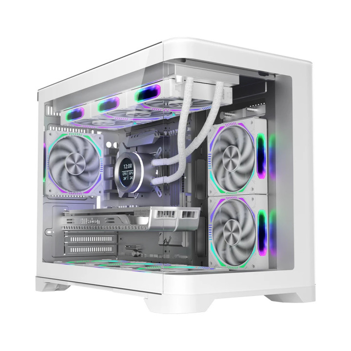Кутия за компютър 1stPlayer UV6 White, mATX - UV6-WH