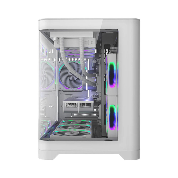 Кутия за компютър 1stPlayer UV6 White, mATX - UV6-WH