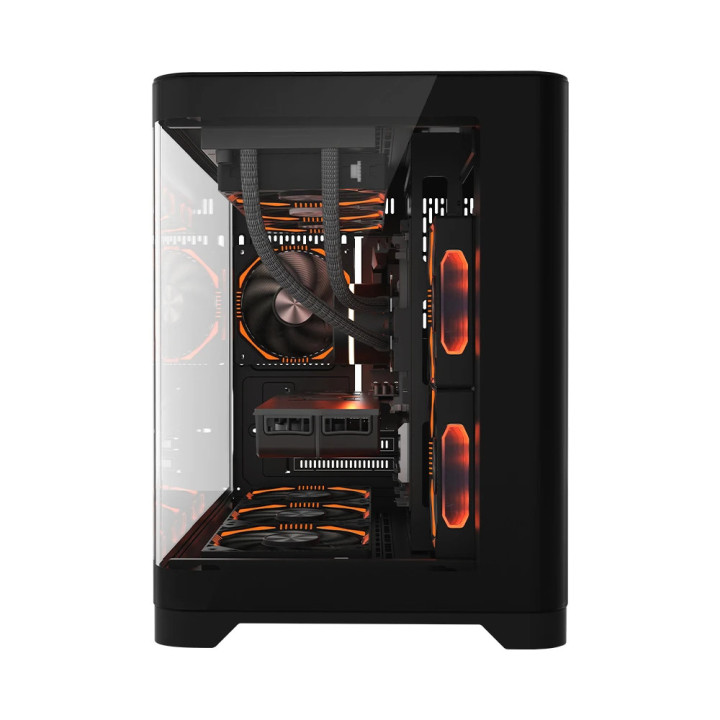 Кутия за компютър 1stPlayer UV6 Black, mATX - UV6-BK