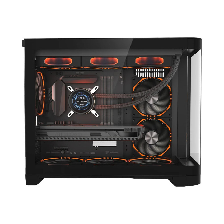 Кутия за компютър 1stPlayer UV6 Black, mATX - UV6-BK