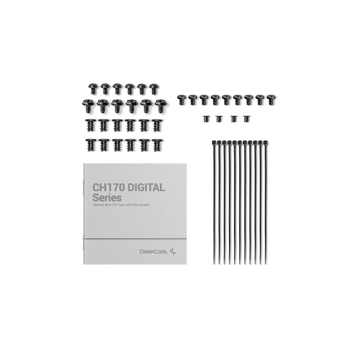 Кутия за компютър DeepCool CH170 DIGITAL, mini-ITX - R-CH170-BKNPI0D-G-1