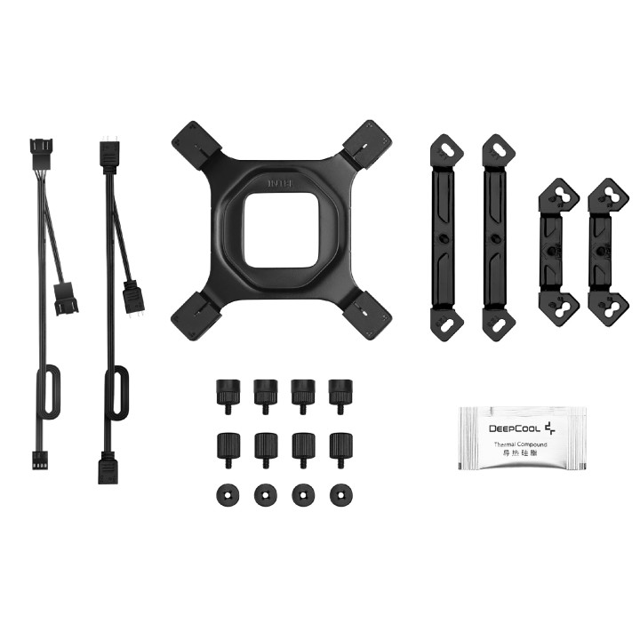 Охладител за процесор DeepCool AG620 BK, Addressable RGB V2, Dual-Tower, LGA1851/AM5 - R-AG620-BKAMMN-GJD